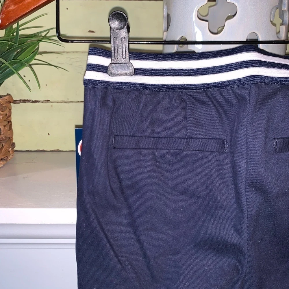 French Toast Contrast Stripe Navy Pull On Trouser Pants Boys Size 7 NEW